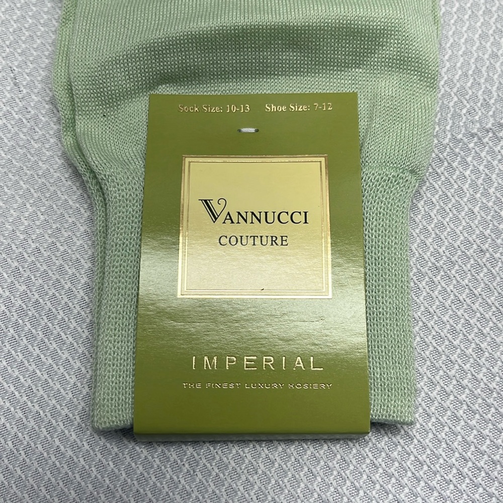 Mens Vannucci Couture Socks Solid Color Dress Casual Socks 

Mint